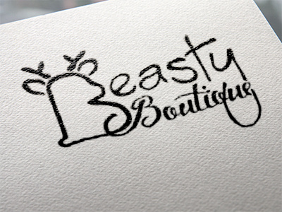 Beasty baby logo deer beast