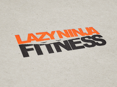 Lazy Ninja Fitness sleepy fitness ninja logo lazy