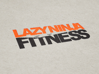 Lazy Ninja Fitness fitness lazy logo ninja sleepy