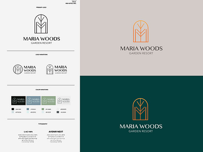 Maria Woods Garden Resort and Hotel Brand Identity