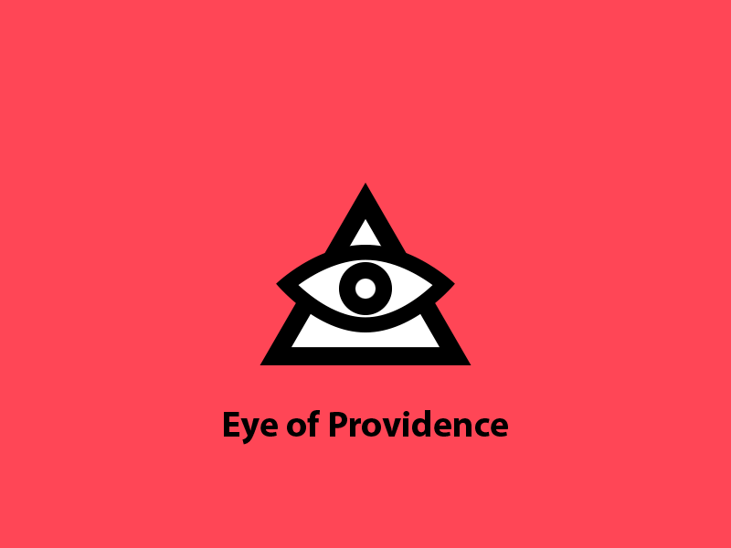 Eye of Providence animation eye icon logo