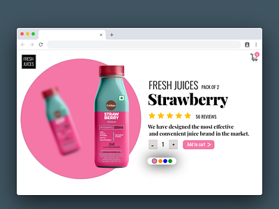 Milk Shake Landing Page app branding clean graphic design graphicdesign illustration illustrator logo ui ux web website