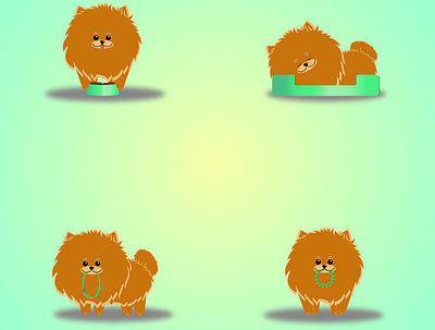 POMERANIAN Life adobeillustator animal dog illustration pomeranian