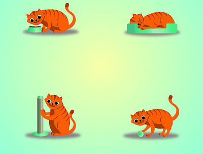 CATS Life adobeillustrator animal cats illustration