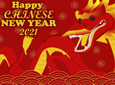 Chinese New Year adobeillustrator china chinese new year dragon holliday illustration postcard