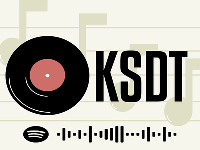 KSDT Postcard figma golden graphicdesign music postcard spotify