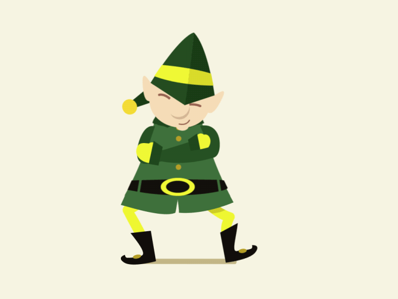 An Elf ! after effects animation artis character christmas elf