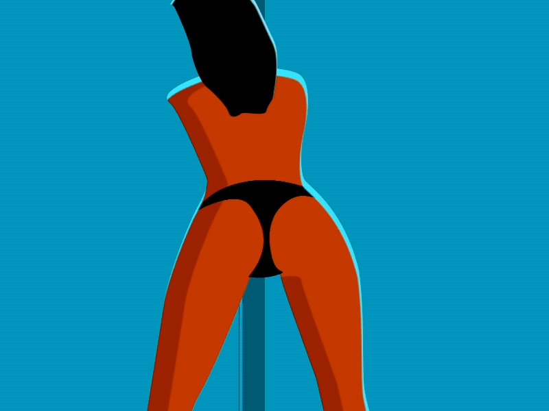 Booty Shake (NSFW) after effects animation cell animation flat motion graphics