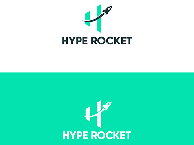 H Latter Modern Rocket Logo Design