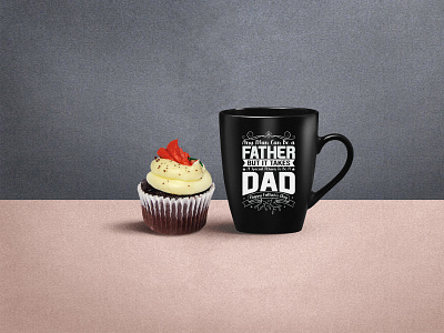 Father's Day Coffee Mug Design branding mug design coffee mug coffeelover creative mug design cups custom mug design handmade mug mug design mugs mugshot pottery tea typography typography mug design