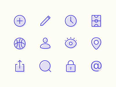 Interface icons for an app app figma icon design icons iconset illustration ios mobile pictogram product design ui user interface vector