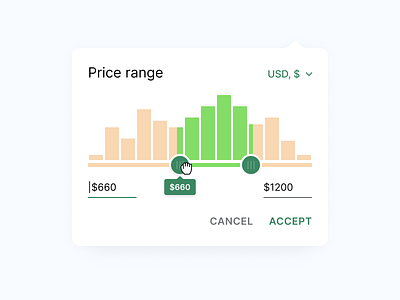 Price range control ecommerce filter price price range range results selector slider ui ux
