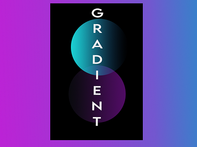 Gradient poster design photoshop