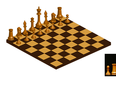 chess02 01 3d art drawing illustrator