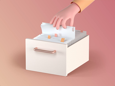 ProtoPie's Drawer animation creative design drawer finger finger3d folder motiongraphic stationery video