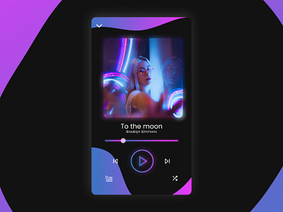 Music Player UI dailyui gradient music music player