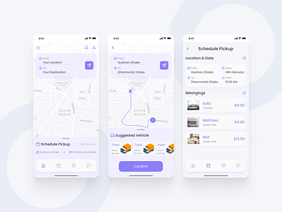 Danio - House Shifting App Design