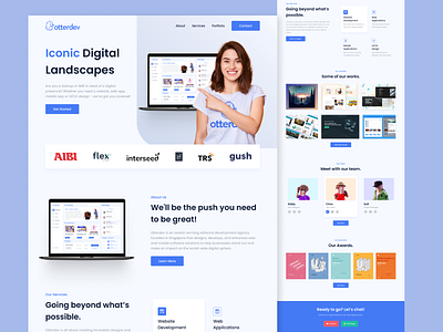 Product Design Agency Landing Page