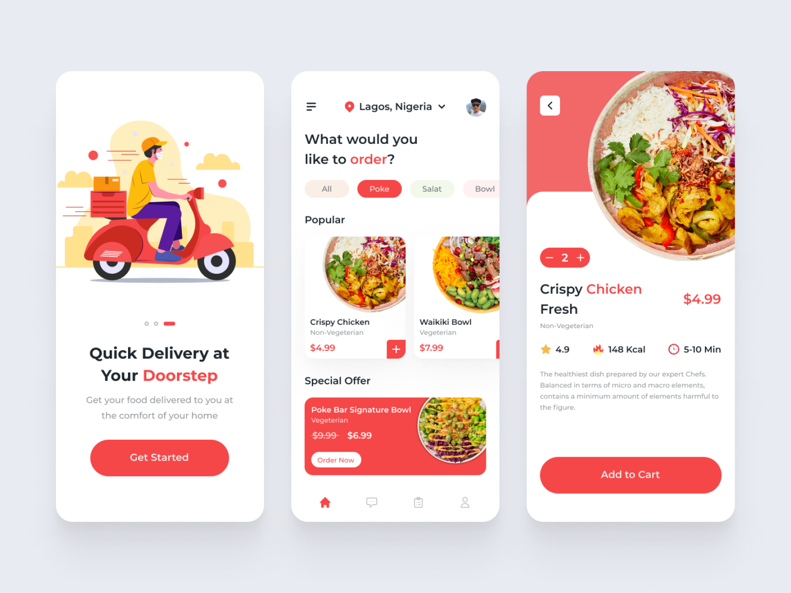 Food Delivery App by muminul.design on Dribbble