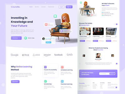 E-Learning Platform Landing Page