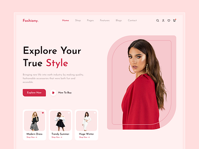 Fashion Landing Page apparel clothing clothing brand clothing company clothing line ecommerce fashion fashionblogger homepage landing page mockup online shop outfits photography style ui ux web design webdesign website