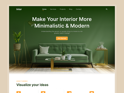 Interior Design Landing Page