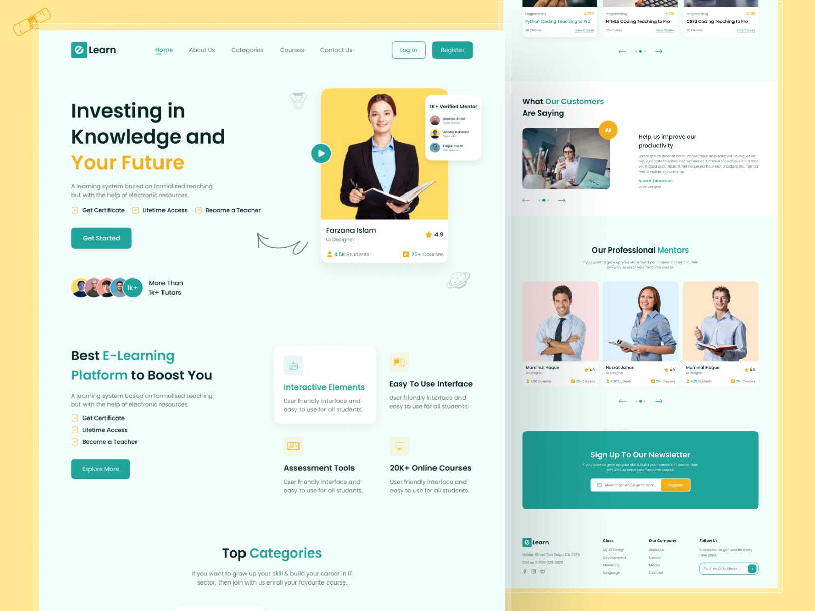 E-learning Platform by muminul.design on Dribbble