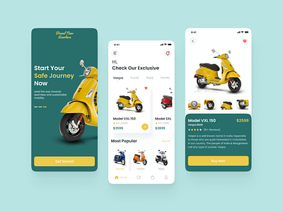 Scooter Store App app app design app ui bike e bike electric scooter ride scooter scooter shop scooter store travel ui ui design uiux