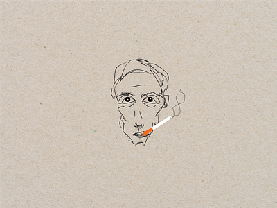 Portrait of a smoker art boy branding design digital graphic design illustration portrait of a smoker vector