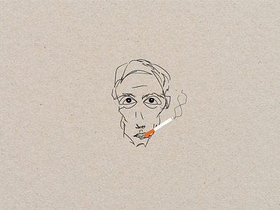Portrait of a smoker