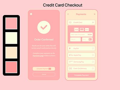 Credit Card Checkout dailyui design ui