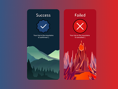 DailyUI day 12 success failure