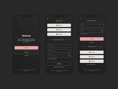 Sign in/Sign up form - Mobile - Daily UI Challenge 001