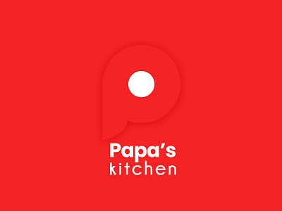 Papa's Kitchen Logo app branding design illustration logo ui ux web website