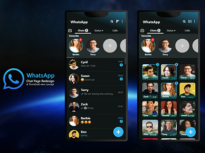 WhatsApp Chat Page Redesign
