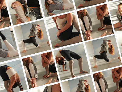 Collection Yoga Dance layout brand design branding design graphicdesign layout logo typography ui website