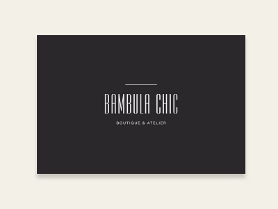 Clothes brand Bambula Chic brand design branding design graphicdesign layout logo typography ui