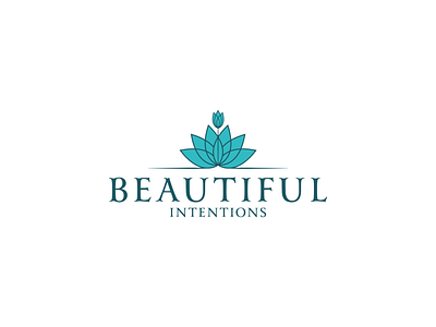 Beautiful Intentions Logo Design abstract logo brand branding branding and identity floral logo flower logo healthcare logo leaf logo leaves logo logo logo design logomaker logomark logos spa spa logo