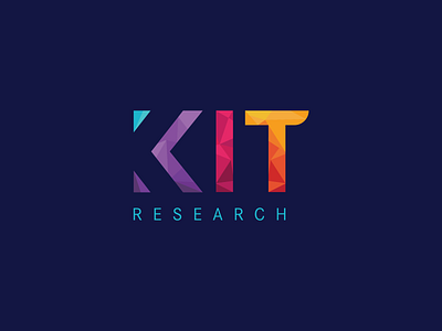 KIT Research Logo Design abstract abstract logo brand branding branding and identity colorful creative logo futuristic logo logo logodesign logomark logos logotype research logo technology logo typogaphy