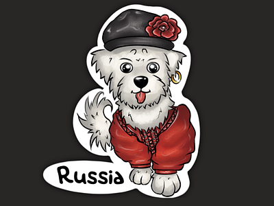 Stickerpack “Maltese-Travel” - Russia