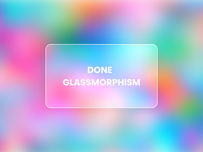 Glassmorphism  Card Design