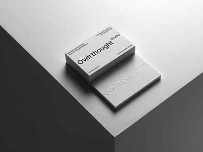 Overthought Studio Business Cards agency branding business cards design graphic design identity logo visual identity