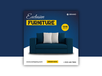 Social media post design | Instagram post design furniture sale poster web banner