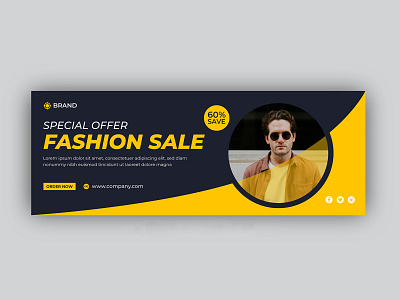 Fashion Sale Social Media Banner | Facebook Cover Post Design graphic design web banner