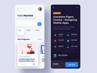 Online Learning Platform android app app design application concept course design illustration ios learning learning platform lockdown mobile apps online online course online learning platform school typography udacity udemy