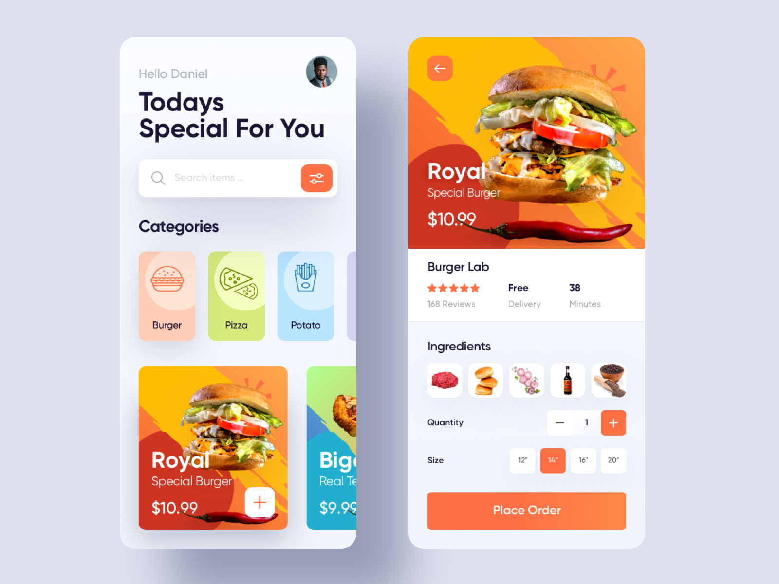 Food Delivery App Design by Imran Hossain on Dribbble