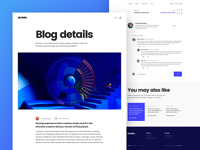 Blog Details Page designs, themes, templates and downloadable graphic  elements on Dribbble