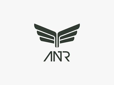 Logo for ANR company air airplane brand branding brandmark company design graphic design illustrator logo logo design logomark vector wings