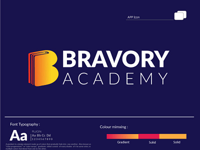 Bravory modern logo design for client