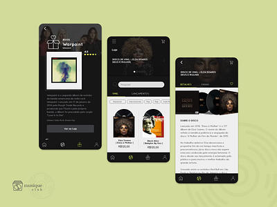 Musique Club App | UI/UX Design app design illustration study ui ux